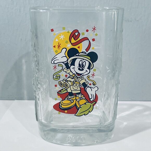 Vtg New Lot 2 McDonalds Walt Disney World Glasses Y2k 2000 Celebration Mickey - Picture 4 of 5